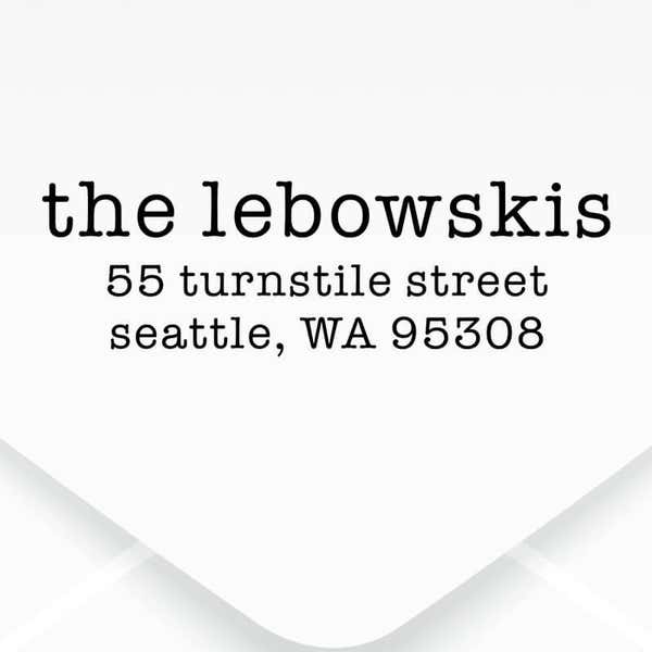 Lebowski Custom Address Stamp