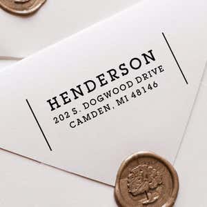 Contemporary Custom Address Stamp