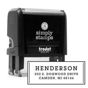 Contemporary Custom Address Stamp