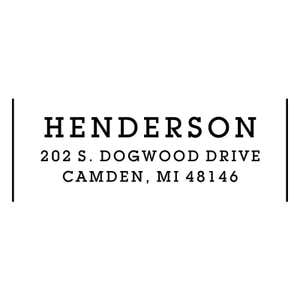 Contemporary Custom Address Stamp