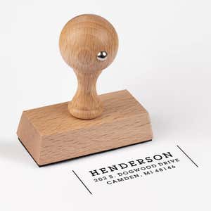 Contemporary Custom Address Stamp