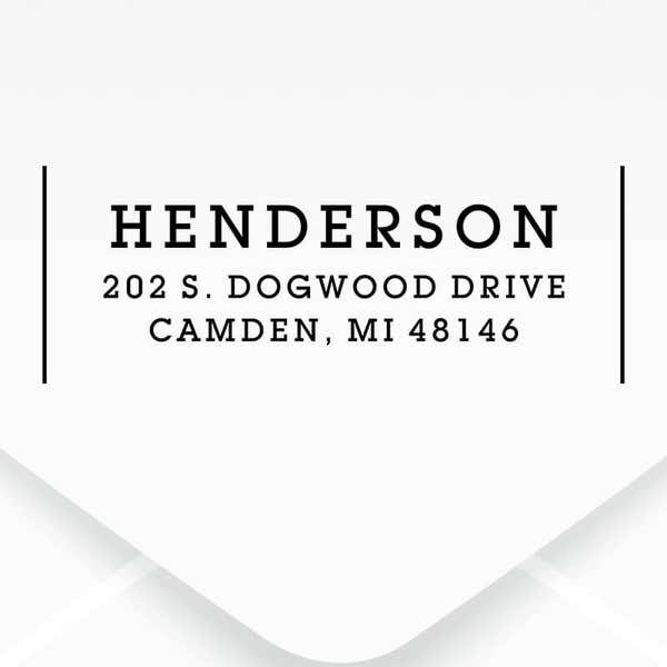 Contemporary Custom Address Stamp