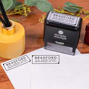 Mid-Century Modern Address Stamp
