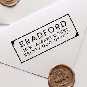 Mid-Century Modern Address Stamp