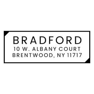 Mid-Century Modern Address Stamp