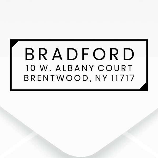 Mid-Century Modern Address Stamp