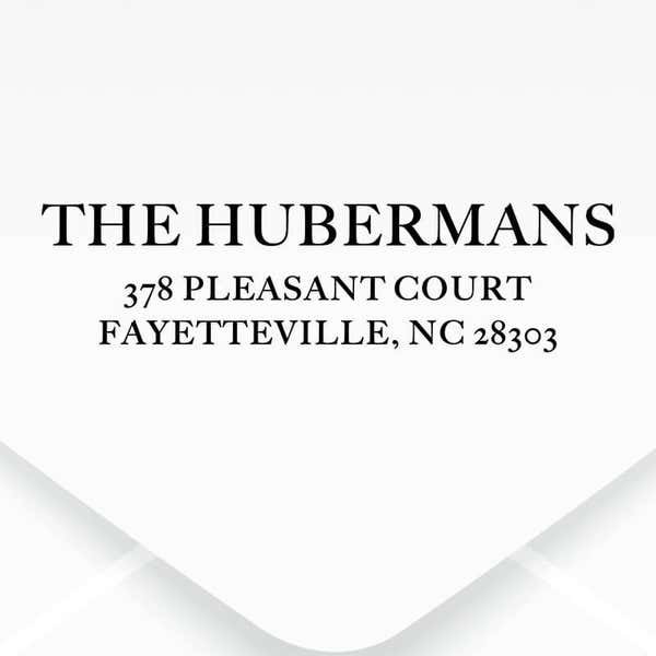 Huberman Custom Address Stamp