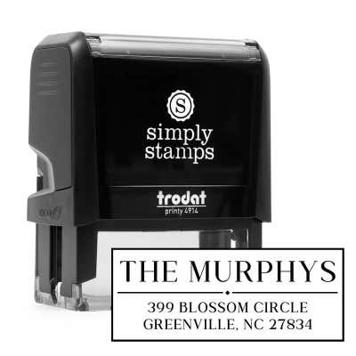 Sophisticated Serif Address Stamp - alternate view