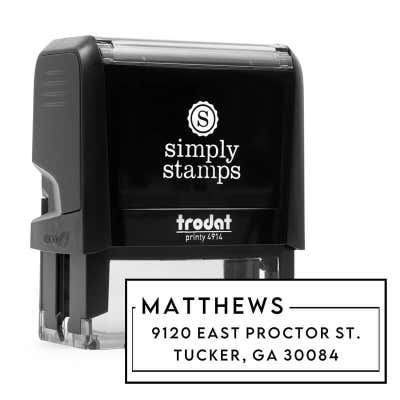 Urban Custom Address Stamp - alternate view