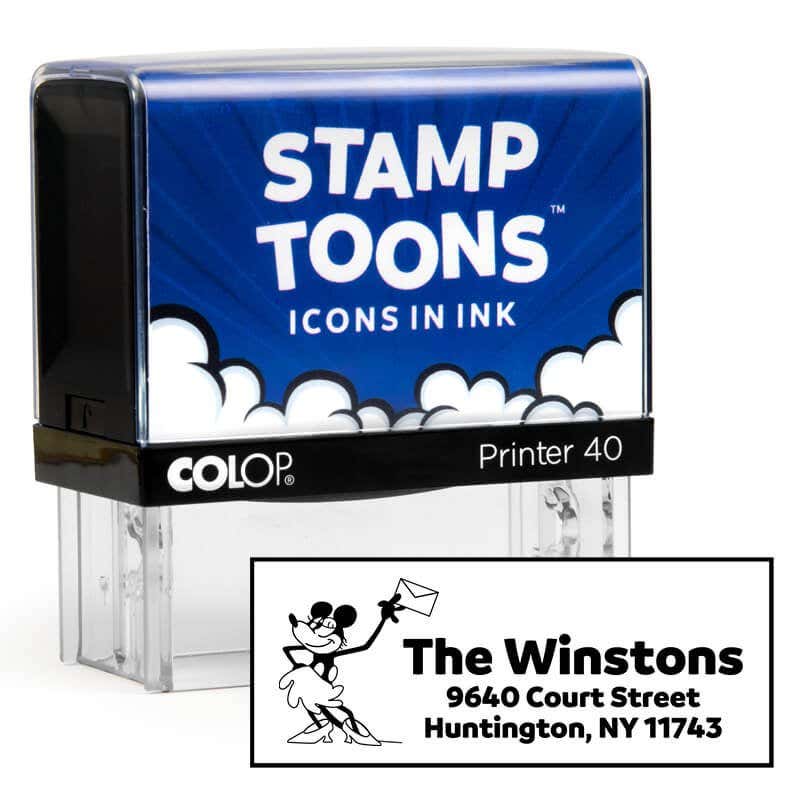 Gallopin’ Goucho Custom Address Stamp Body Next to Design