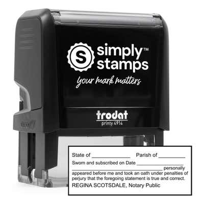 Louisiana Affidavit Notary Stamp 