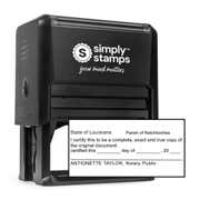 Louisiana Certified True Copy Notary Stamp