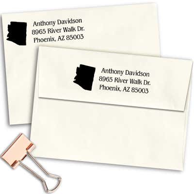 Arizona Return Address Stamp - alternate view