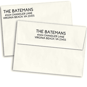 Bateman Bold Script Address Stamp