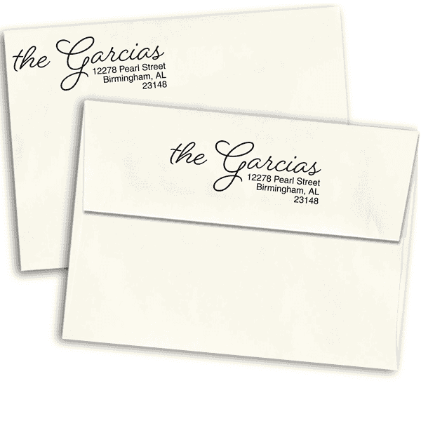 Beloved Script Custom Address Stamp