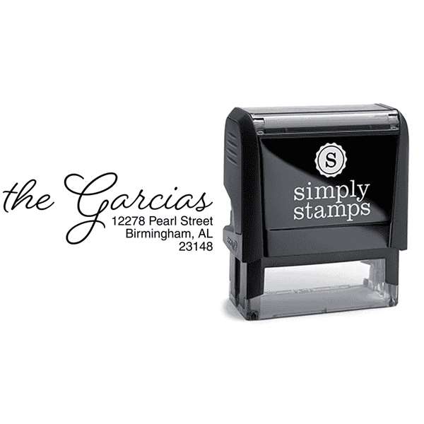 Beloved Script Custom Address Stamp