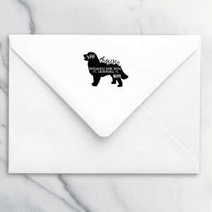 Bernese Mountain Dog Address Stamp Body and Design