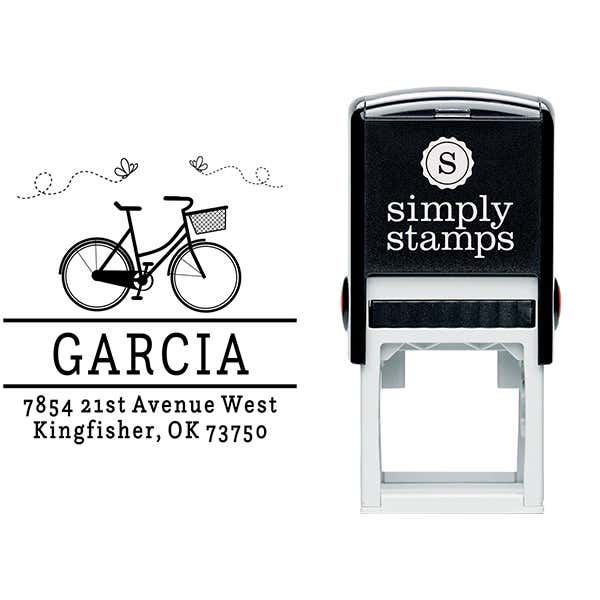 Garcia Bicycle Return Address Stamp Body and Design