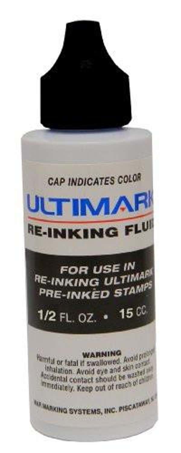 Ultimark Black 1/4 oz Refill Ink Bottle