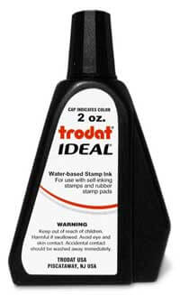 Black 1oz Self Inking Refill Ink