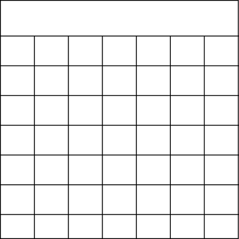 Blank Calendar Journal Stamp