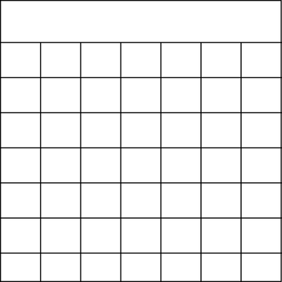 Blank Calendar Journal Stamp
