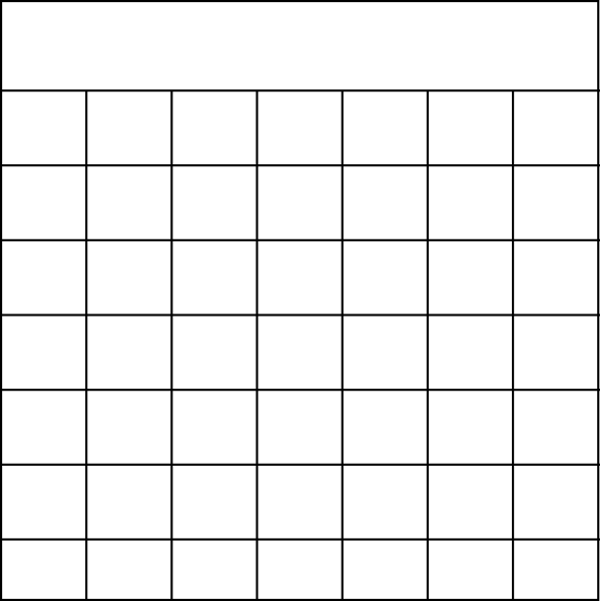 Blank Calendar Journal Stamp
