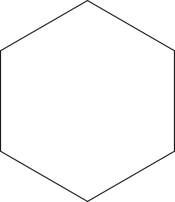 Blank Hexagon Journal Stamp
