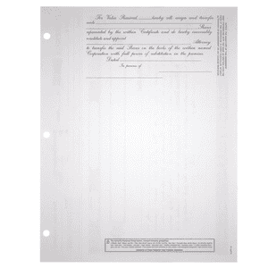 BLUTO 02 Blank Corporate Stock Certificates
