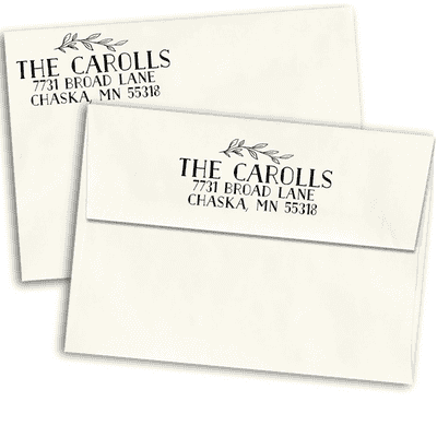 Bold Branch Custom Address Stamp - alternate view