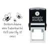 Butterfly Family Return Address Stamp Body and Design