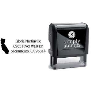 California Return Address Stamp Body and Design