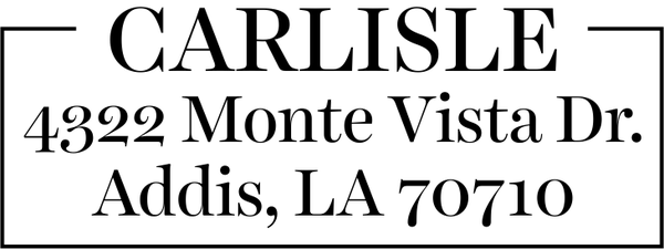Carlisle Border Return Address Stamp