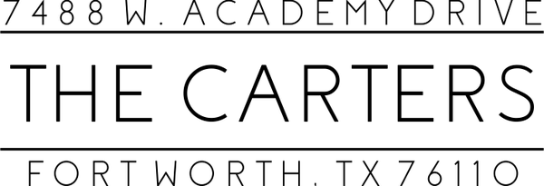Carters Return Address Stamp