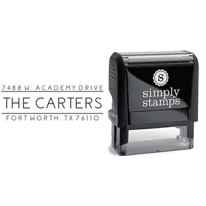 Carters Return Address Stamp