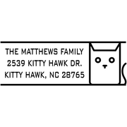Block Cat Address Stamp