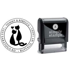Cat Mates Address Stamp Body and Design