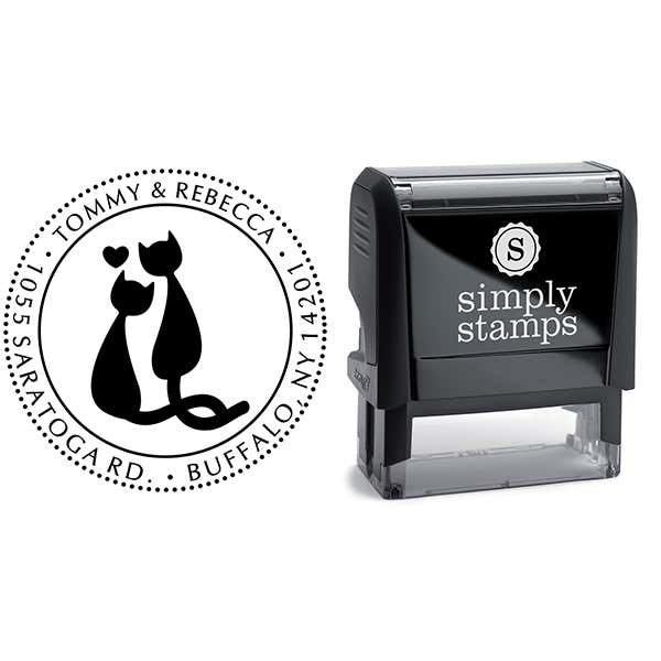 Cat Mates Address Stamp Body and Design