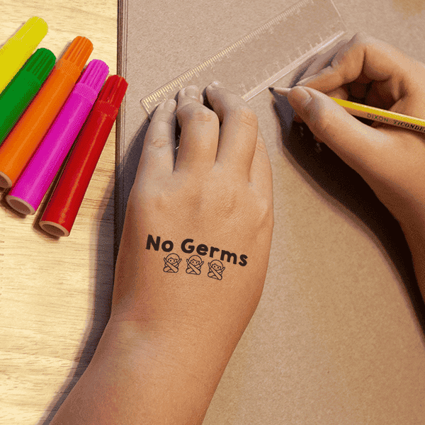 No Germs Teacher Stamp