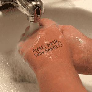 Please Wash Your Hands Teacher Stamp