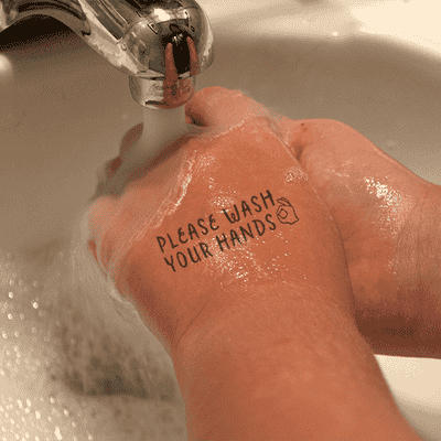 Please Wash Your Hands Teacher Stamp - alternate view