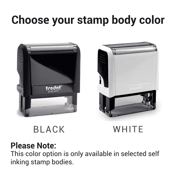 Choose your stamp body color