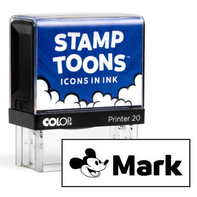 Steamboat Willie Custom Clothing Stamp Next to Stamp Body