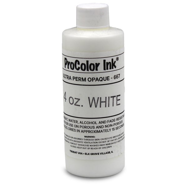 Clothing Stamp 4 oz White Ink Bottle