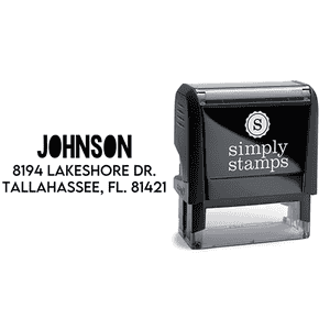 Color Block Custom Address Stamp