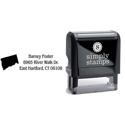 Connecticut Return Address Stamp - alternate view