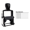 Custom Business Name With Boxes 4 Line Form Stamp with Body