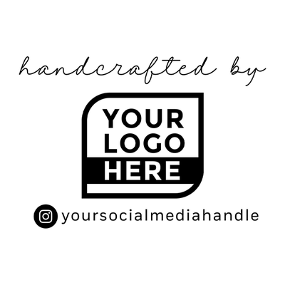 Your Medium Logo Custom Pre-inked Stamp