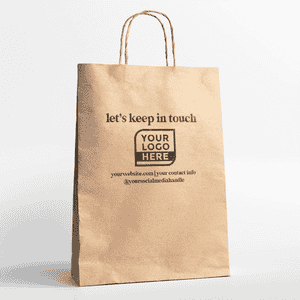 Custom Keep In Touch Logo Stamp in Use