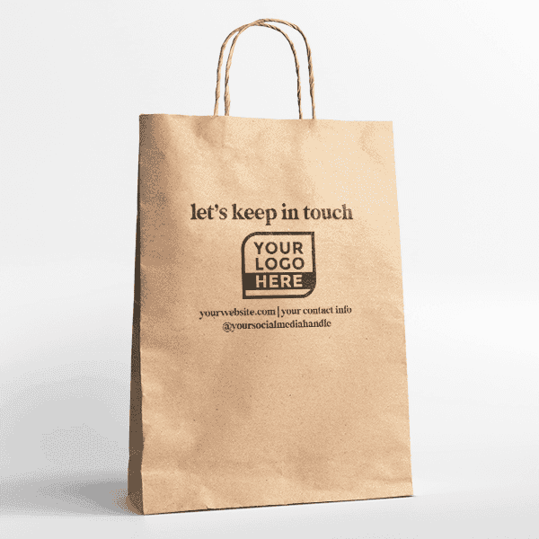 Custom Keep In Touch Logo Stamp in Use